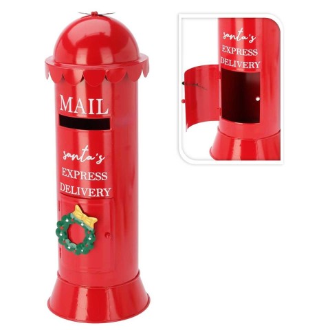 CASSETTA DELLA POSTALE DECORAZIONE NATALE 19X53CM FERRO